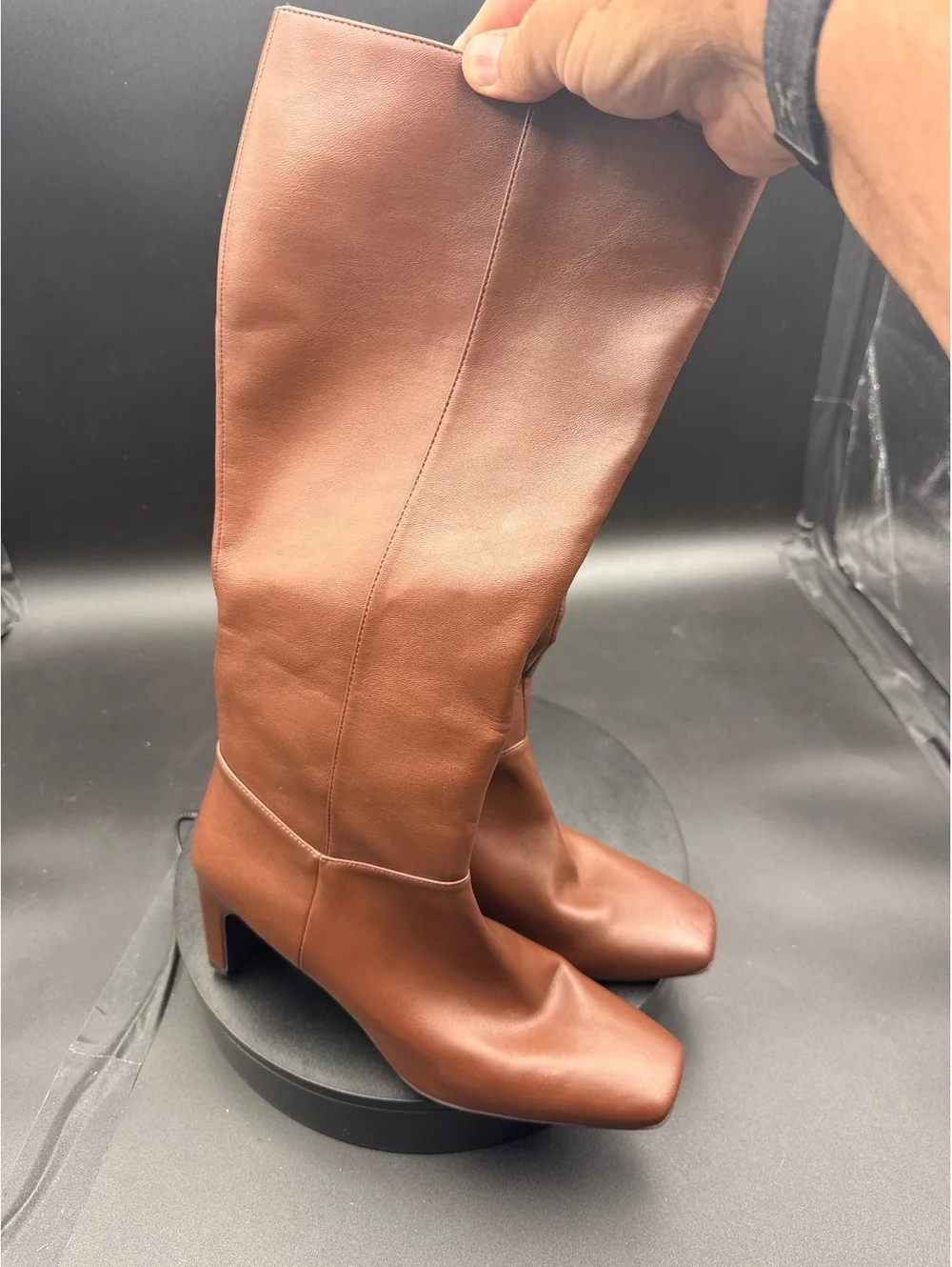 Naturalizer Women's Brown Leather Knee-High Boots